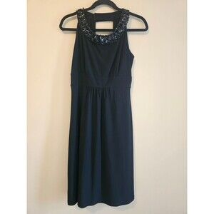 RONNI NICOLE Sequin Cocktail Dress-Size 10 Black-stretchy